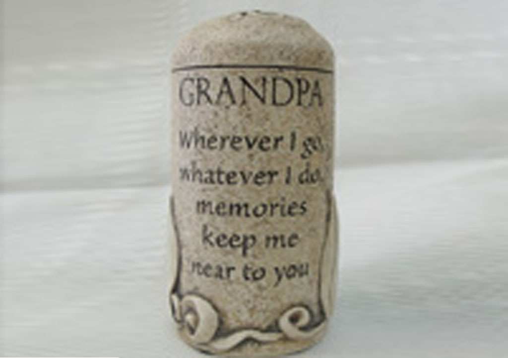 Grandpa Cultured Stone Keepsake